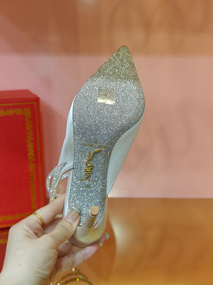 René Caovilla Cleo Silk Slingbacks – 23SS