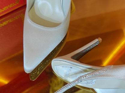 René Caovilla Cleo Silk Slingbacks – 23SS
