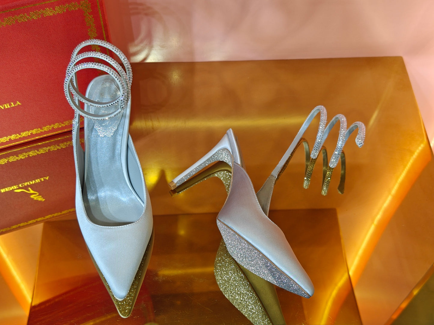 René Caovilla Cleo Silk Slingbacks – 23SS