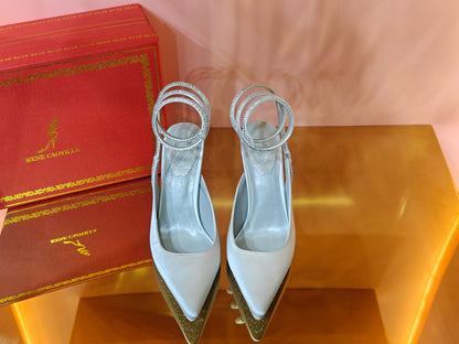 René Caovilla Cleo Silk Slingbacks – 23SS