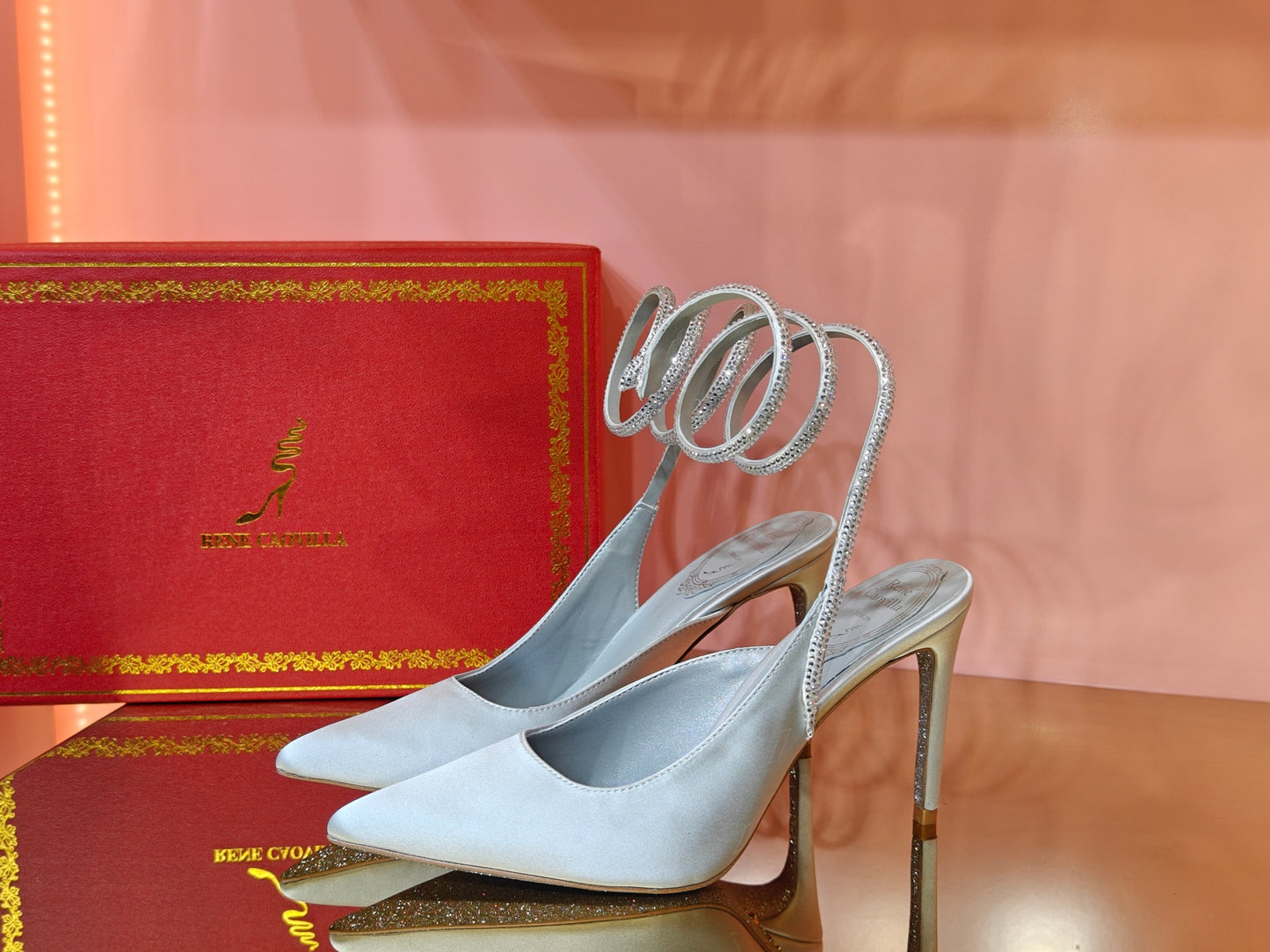 René Caovilla Cleo Silk Slingbacks – 23SS