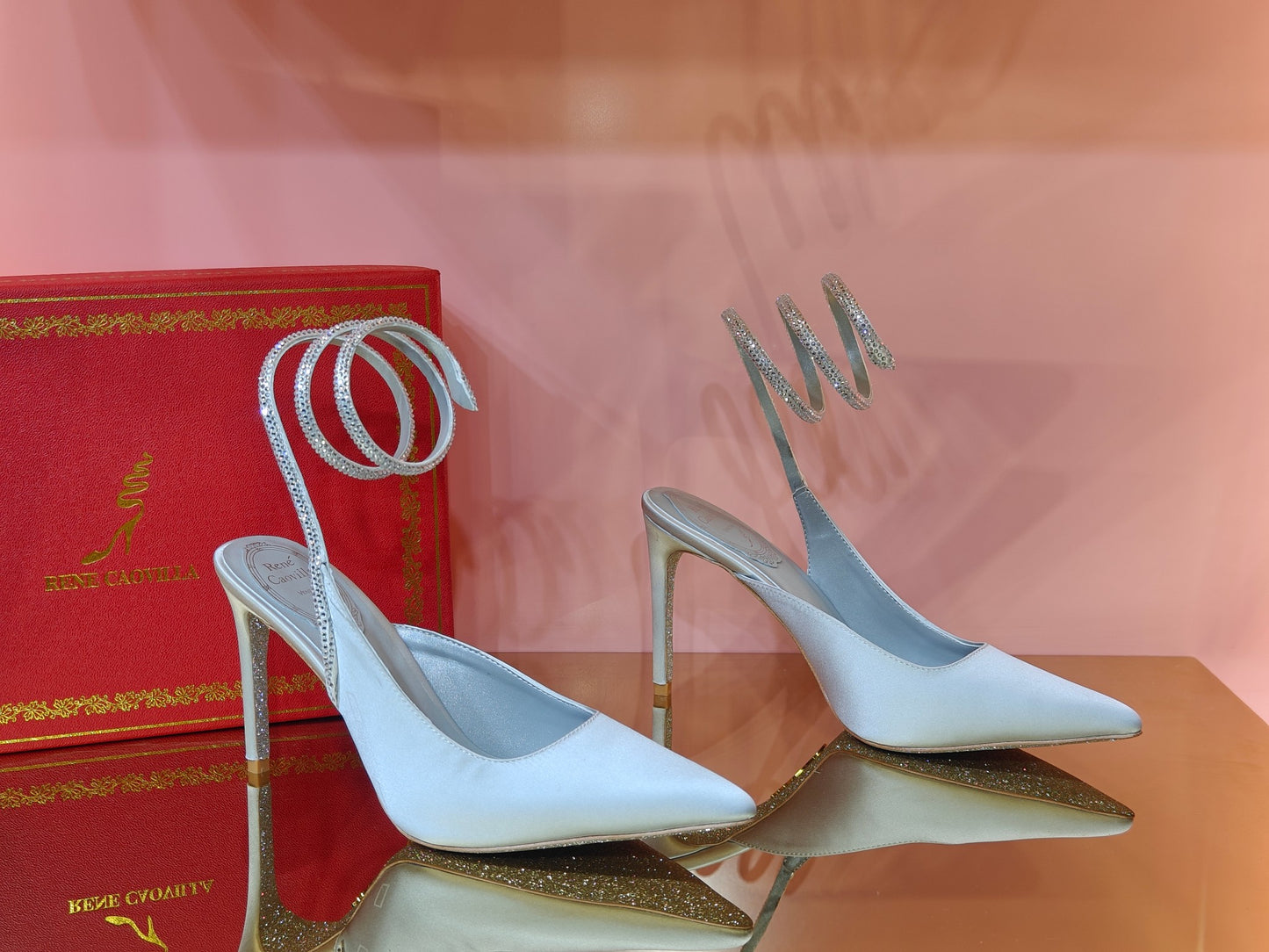 René Caovilla Cleo Silk Slingbacks – 23SS