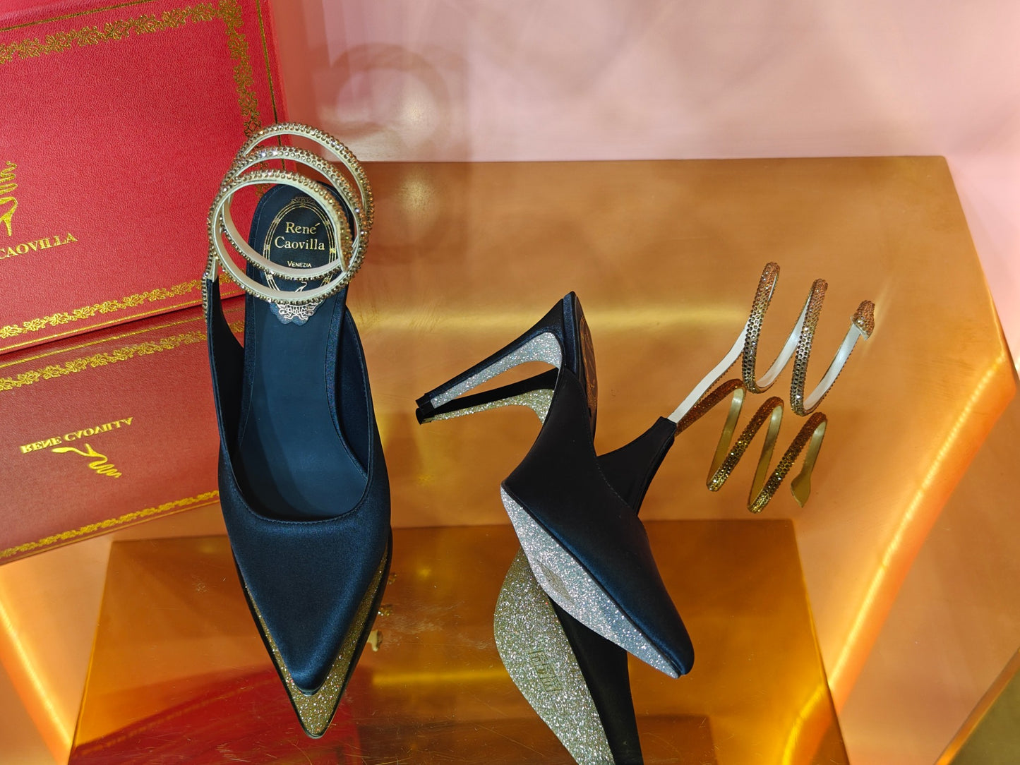 René Caovilla Cleo Silk Slingbacks – 23SS