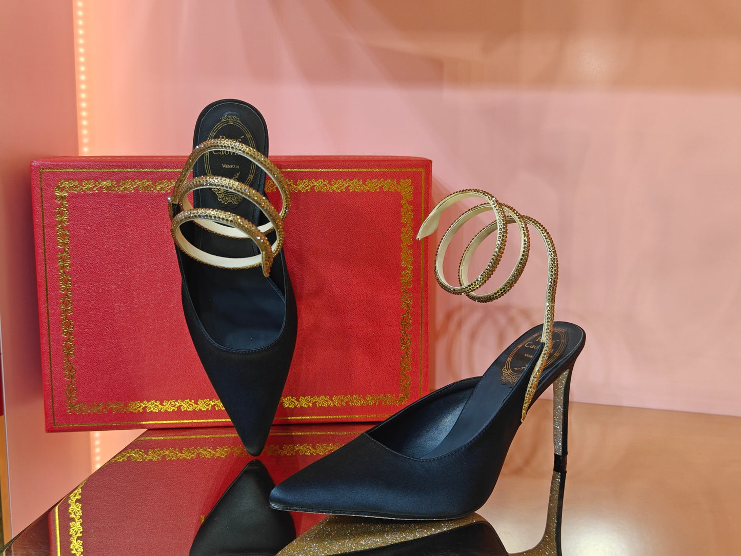 René Caovilla Cleo Silk Slingbacks – 23SS