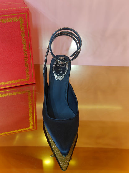 René Caovilla Cleo Silk Slingbacks – 23SS