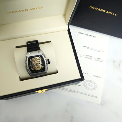 Richard Mille RM052 Series Skeleton Skull Automatic Quartz Watch