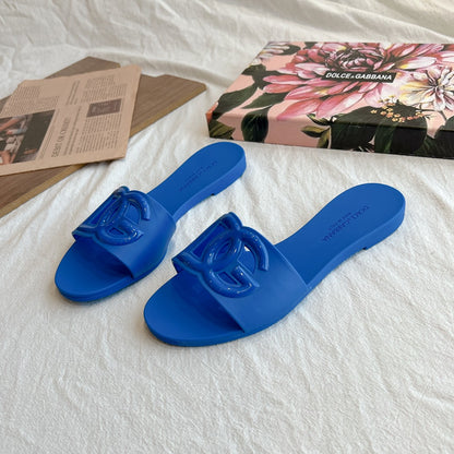 Dolce & Gabbana 3D Logo Flat Sandals – 2024 Collection