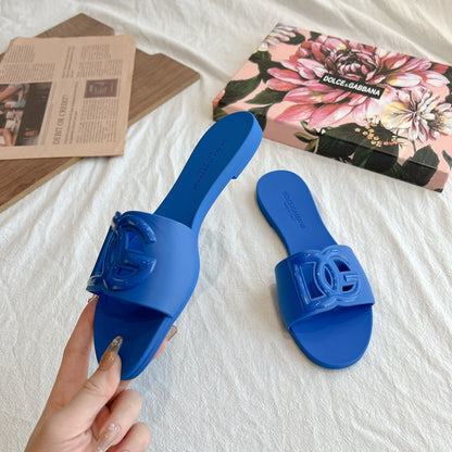 Dolce & Gabbana 3D Logo Flat Sandals – 2024 Collection