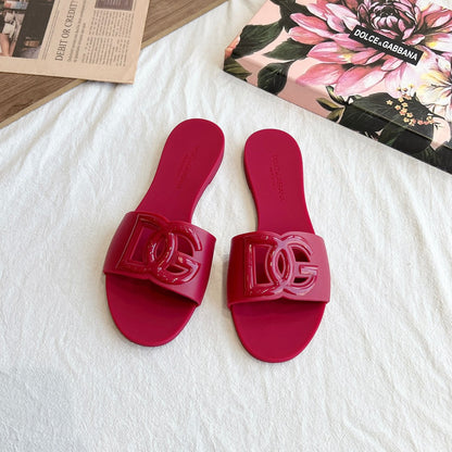 Dolce & Gabbana 3D Logo Flat Sandals – 2024 Collection