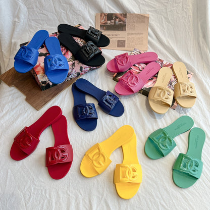 Dolce & Gabbana 3D Logo Flat Sandals – 2024 Collection