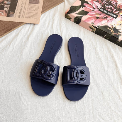 Dolce & Gabbana 3D Logo Flat Sandals – 2024 Collection