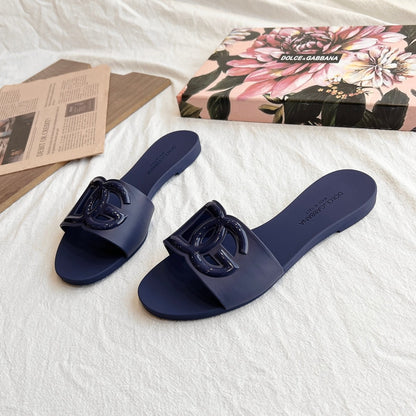 Dolce & Gabbana 3D Logo Flat Sandals – 2024 Collection