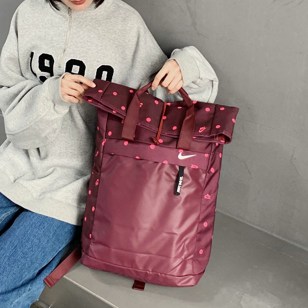 Nike High-Version Roll-Top Unisex Backpack Handbag
