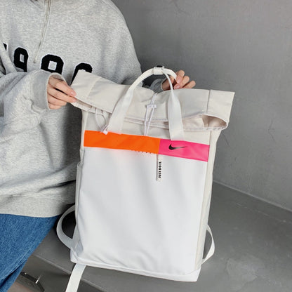 Nike High-Version Roll-Top Unisex Backpack Handbag