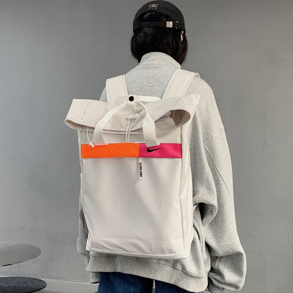 Nike High-Version Roll-Top Unisex Backpack Handbag