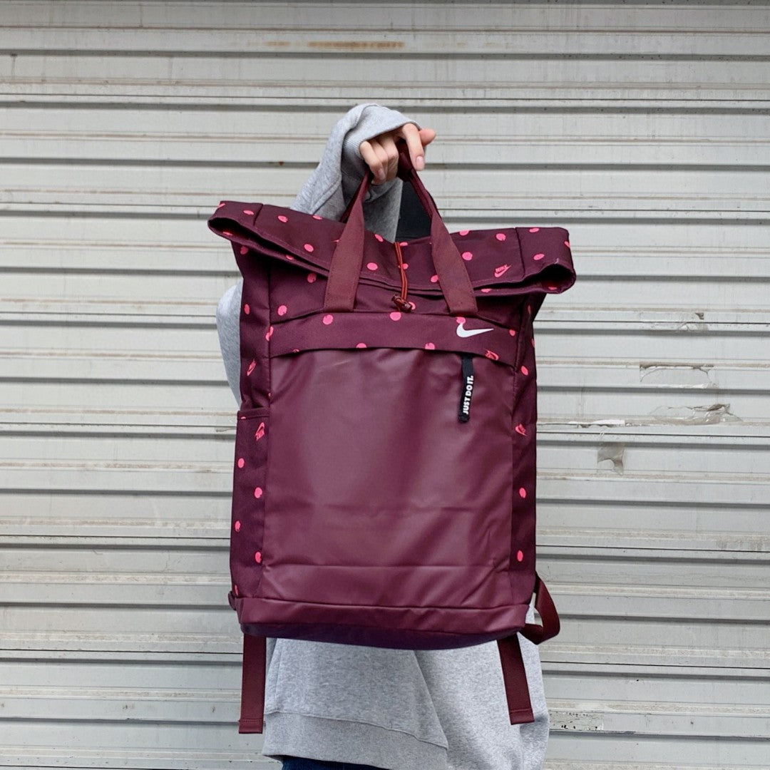 Nike High-Version Roll-Top Unisex Backpack Handbag