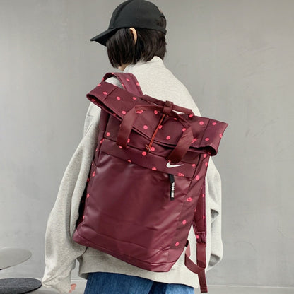 Nike High-Version Roll-Top Unisex Backpack Handbag
