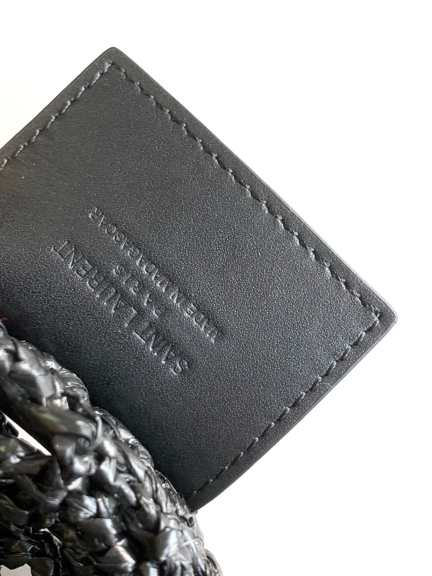 Saint Laurent OXALIS Raffia Crochet Shoulder Bag