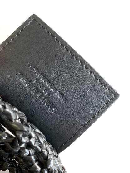 Saint Laurent OXALIS Raffia Crochet Shoulder Bag