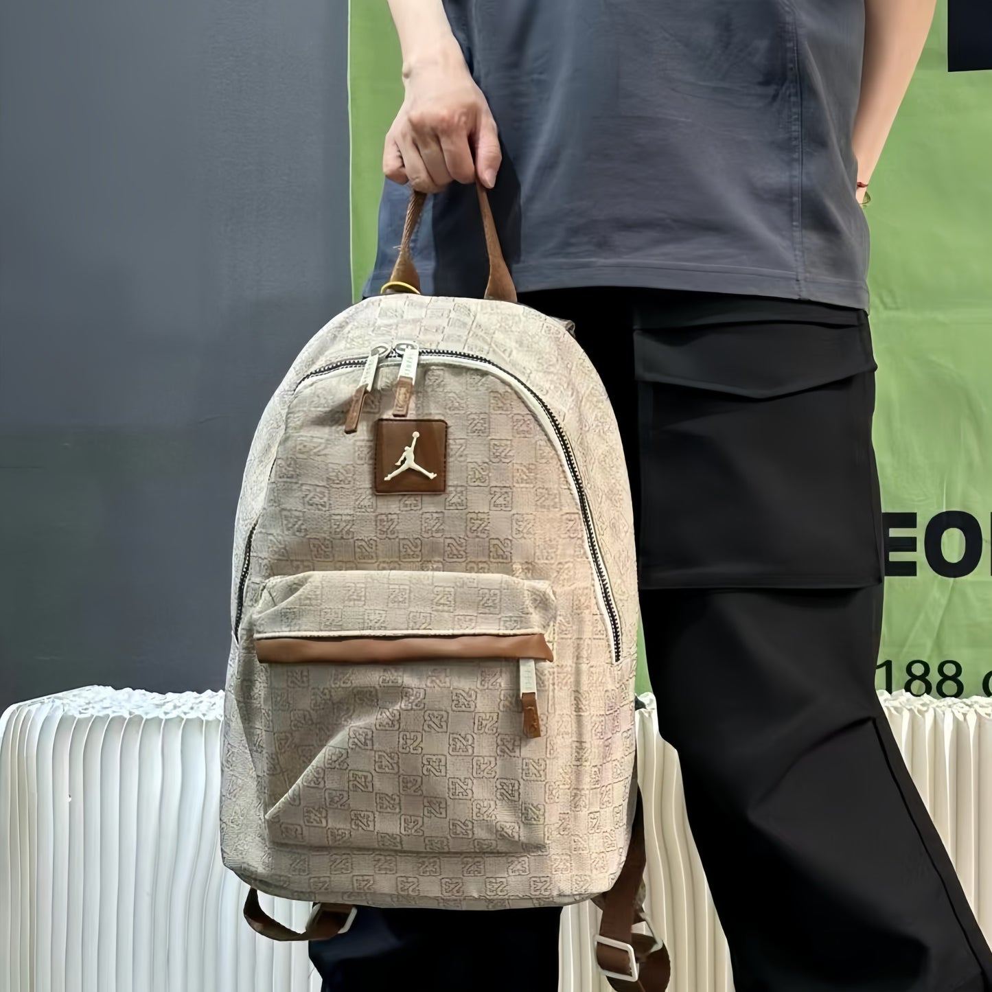 Jordan Monogram Canvas Unisex Backpack