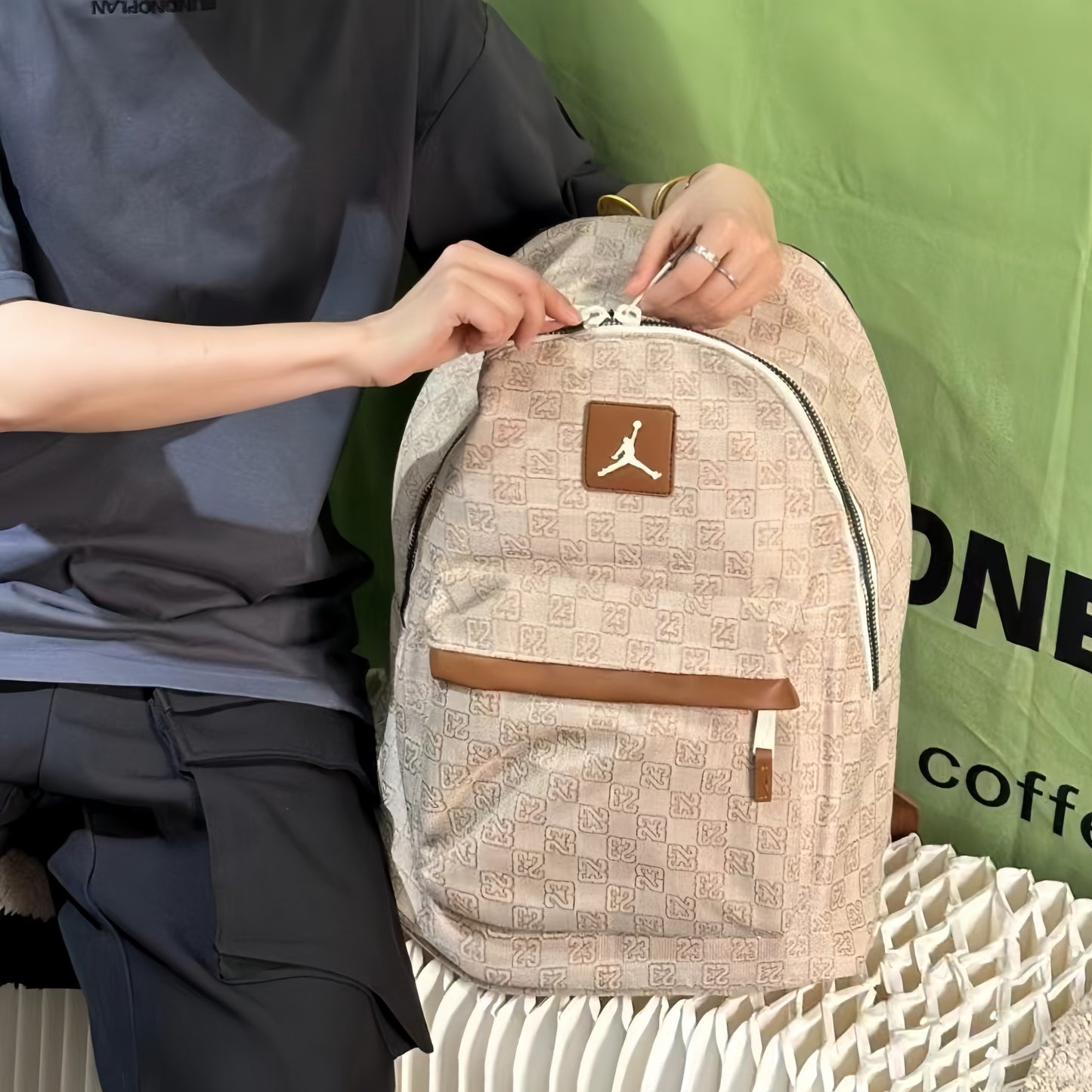 Jordan Monogram Canvas Unisex Backpack