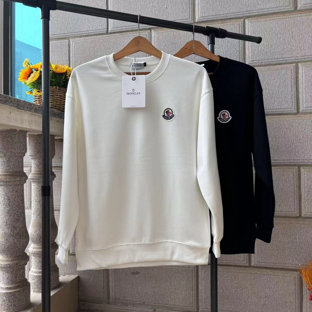 Moncler Classic Cotton Pullover Sweatshirt