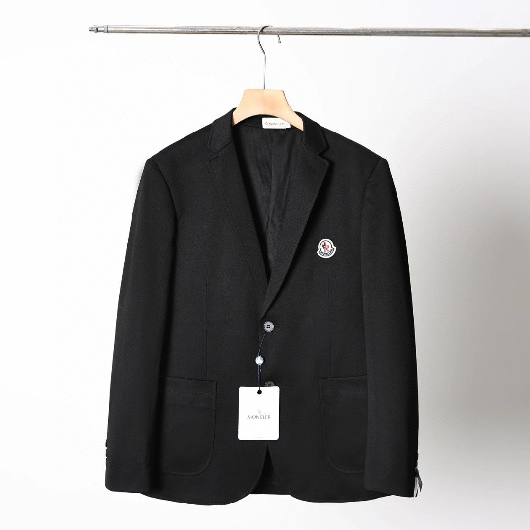 Moncler Houndstooth Lightweight Two-Button Blazer – Autumn New Collection