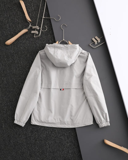 Moncler Classic Printed Hooded Windbreaker Jacket – SS24 Autumn Collection