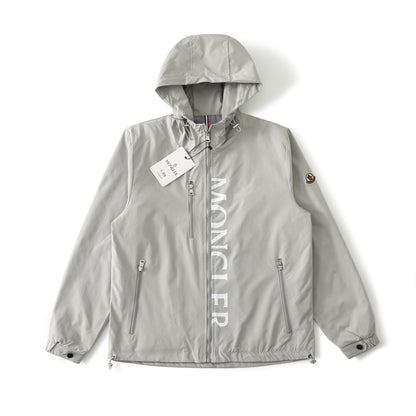 Moncler Classic Printed Hooded Windbreaker Jacket – SS24 Autumn Collection