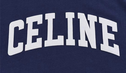 Celine Classic Letter Print Hooded Sweatshirt