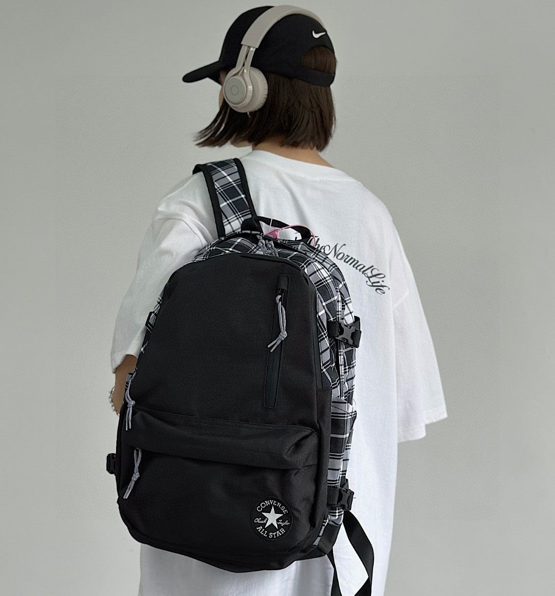 Converse Plaid Convertible Backpack