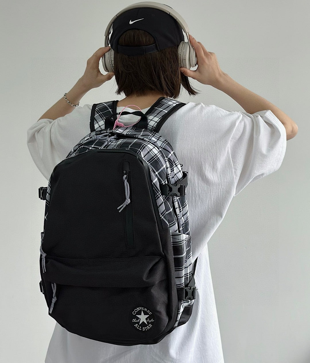 Converse Plaid Convertible Backpack