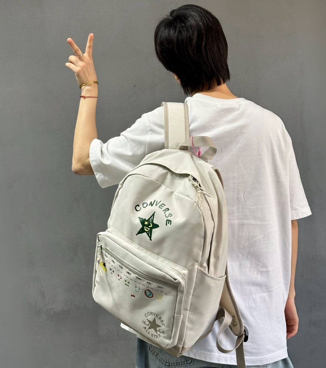 Converse Painted Backpack Shoulder Bag