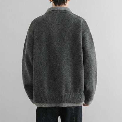 Moncler Double V-Neck Blended Knit Sweater – Spring/Autumn New Collection
