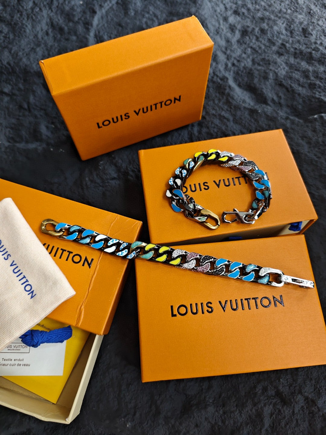 Louis Vuitton LV Chain Links Colorful Bracelet