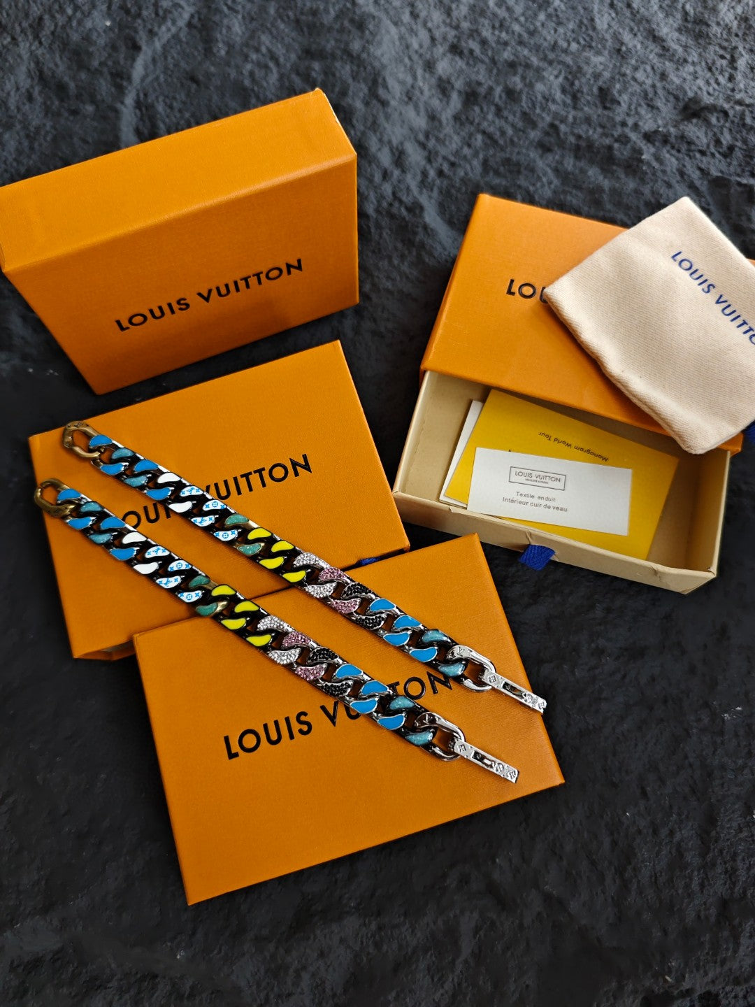 Louis Vuitton LV Chain Links Colorful Bracelet