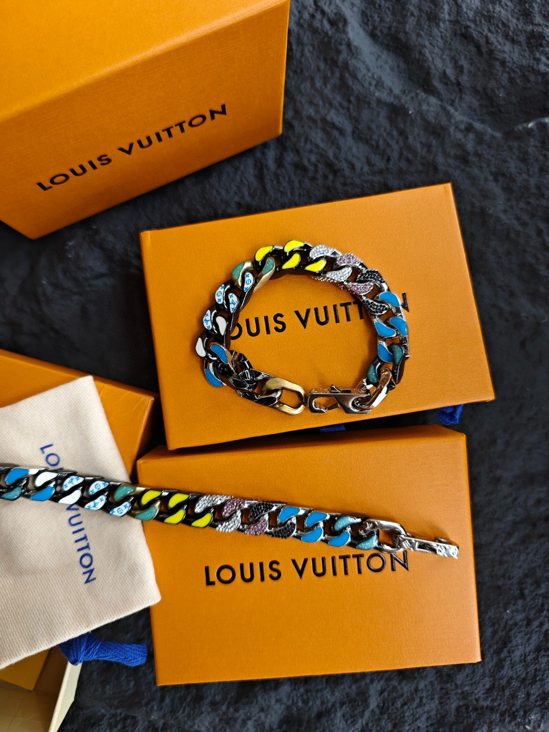 Louis Vuitton LV Chain Links Colorful Bracelet
