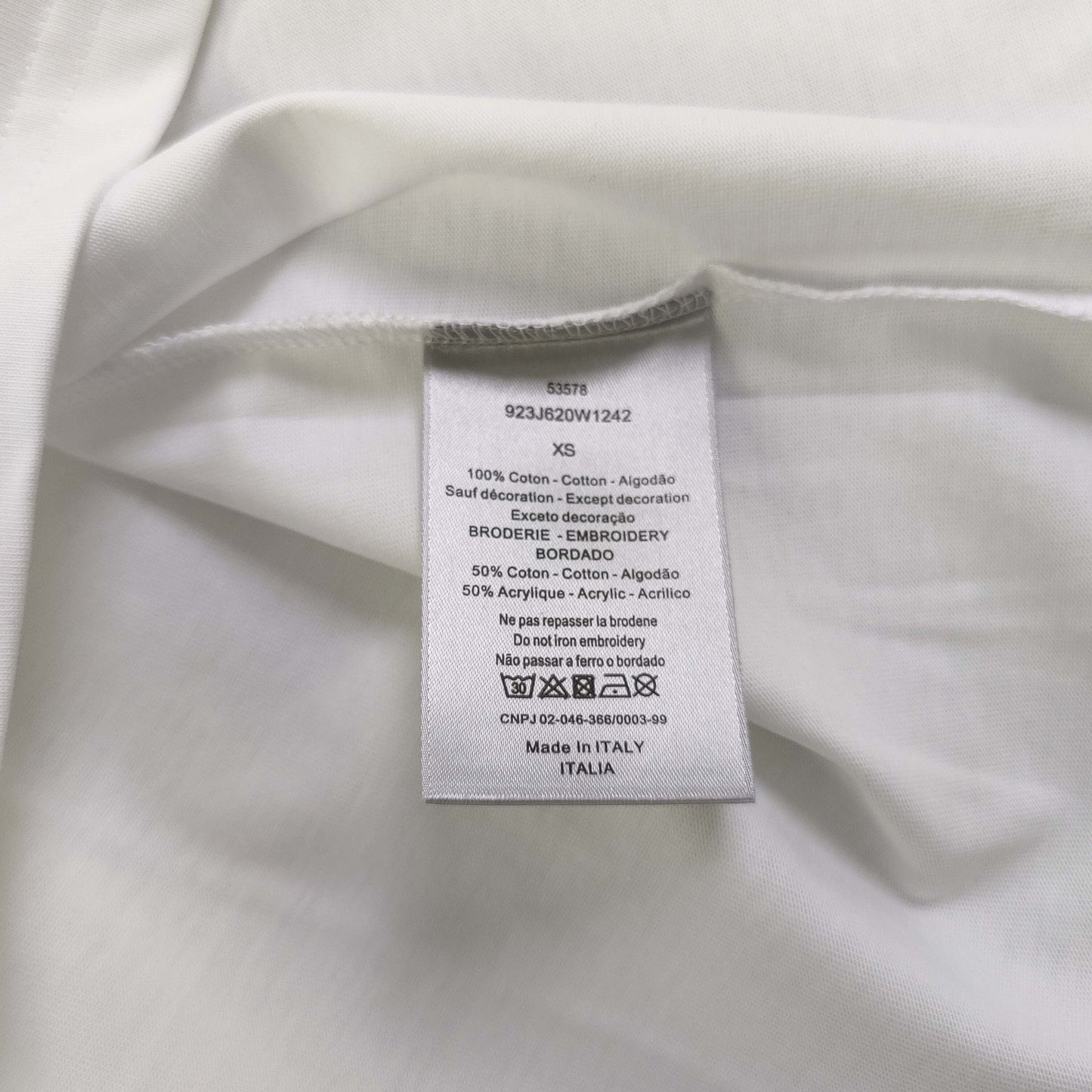 Dior Embroidered Letter Patch T-Shirt – 2025 Collection