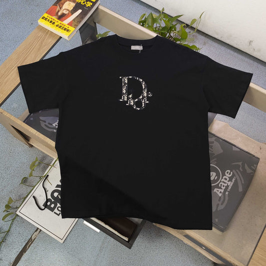 Dior Embroidered Letter Patch T-Shirt – 2025 Collection