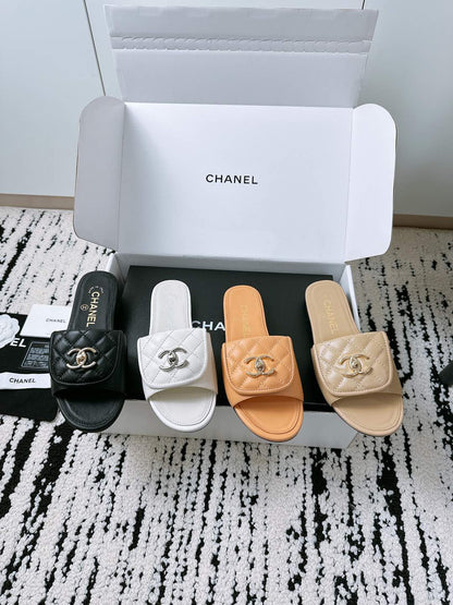 Chanel Quilted Buckle Flat Sandals – 25 Collection – Spring/Summer
