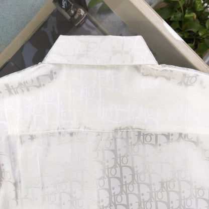 Dior Classic Oblique Jacquard Long-Sleeve Shirt – 2025SS