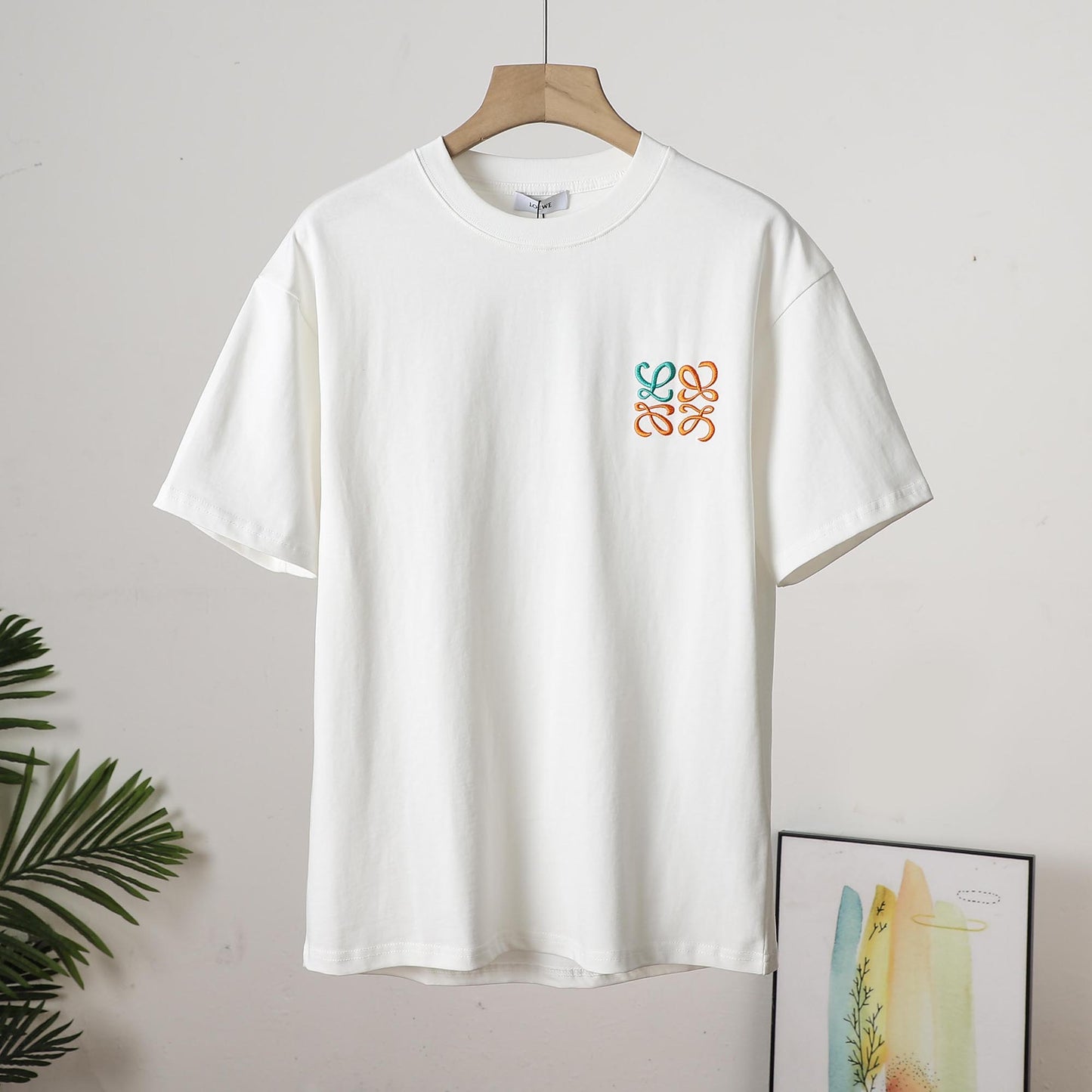 Loewe Colorful Embroidered Short-Sleeve T-Shirt – 2023 Summer Collection