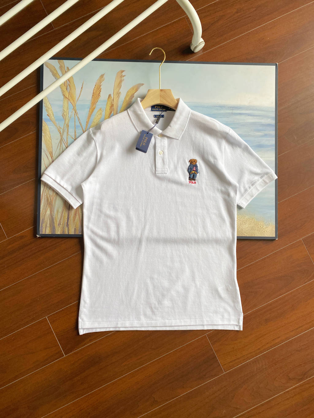 Ralph Lauren Bear Embroidered Polo Shirt