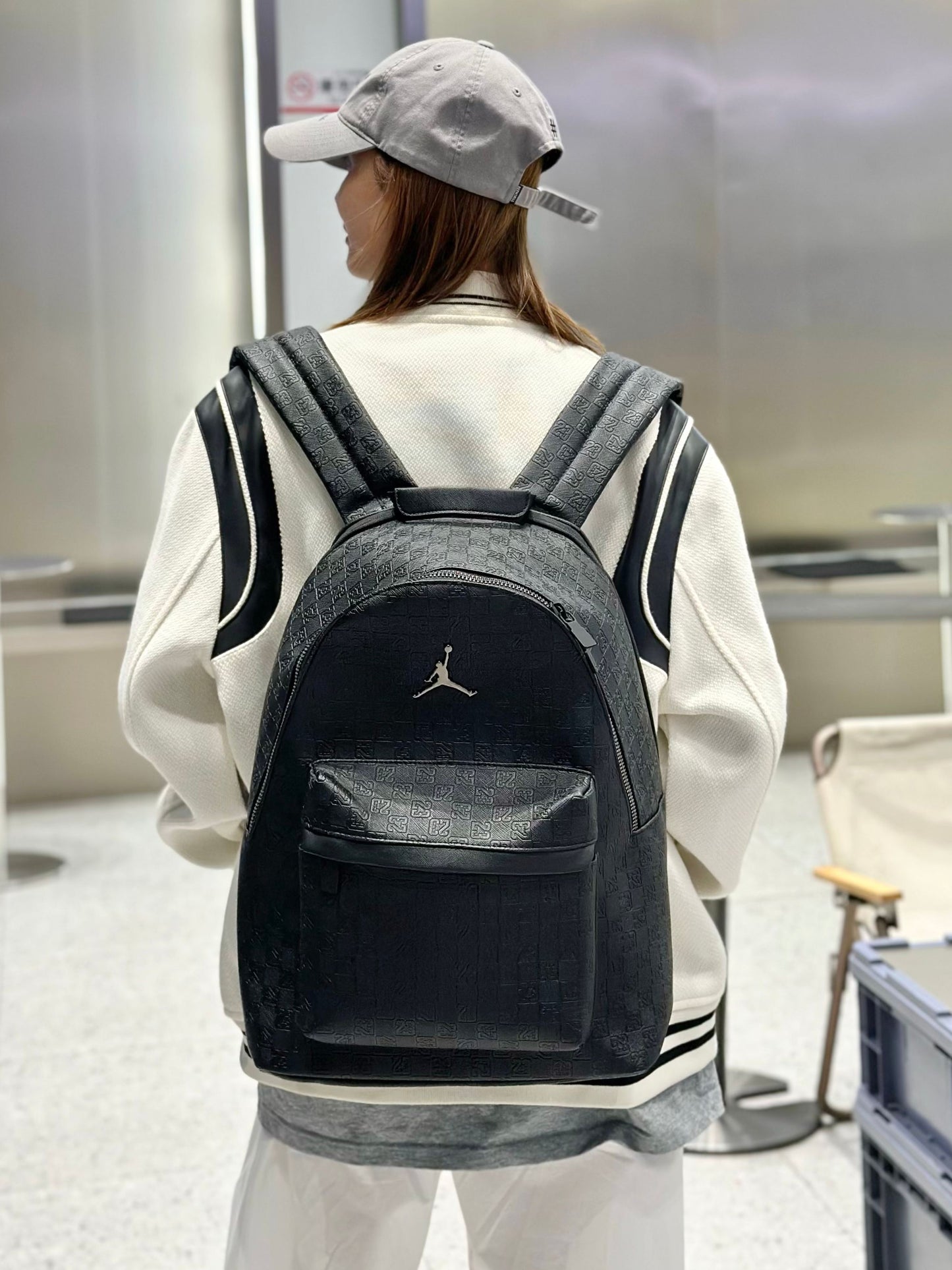 Jordan Double-Layer PU Backpack