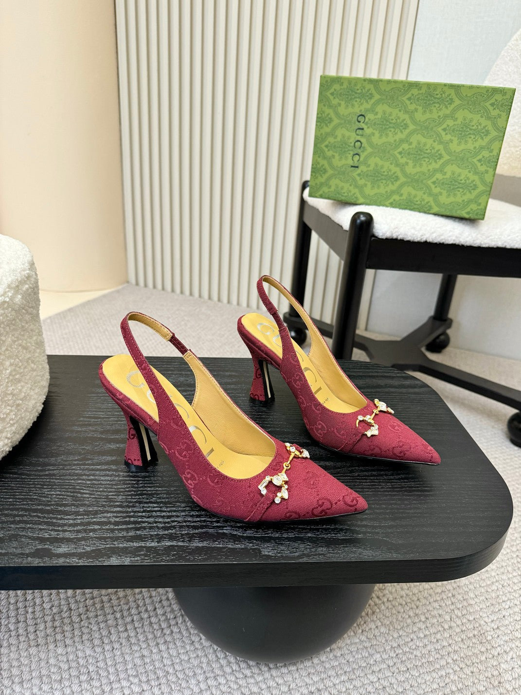 Gucci Double G Pointed-Toe Pumps