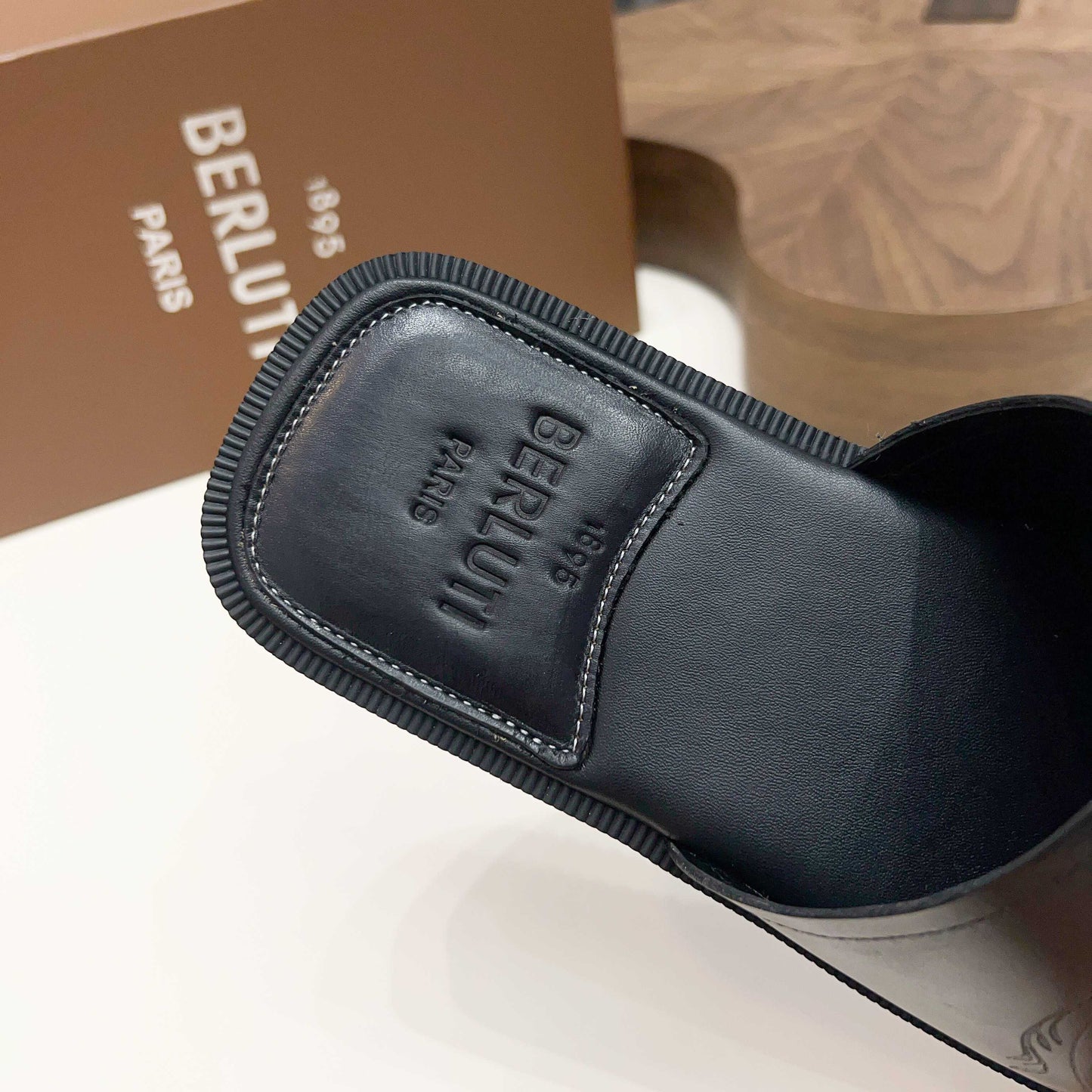 Berluti Hand-Painted Calfskin Slippers