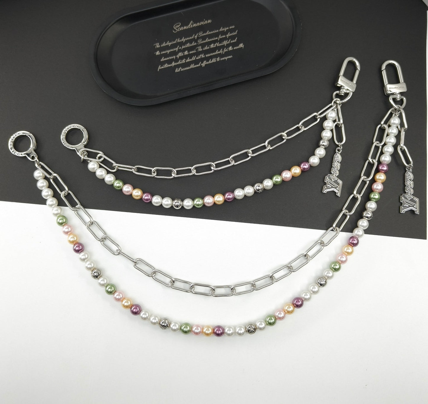 Louis Vuitton Pearls Belt Chain & Bag Charm