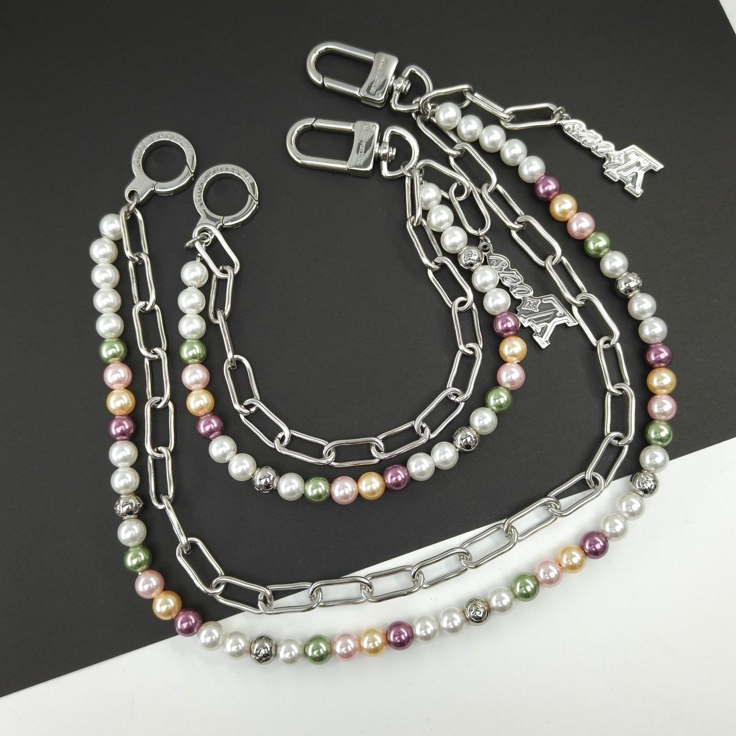 Louis Vuitton Pearls Belt Chain & Bag Charm