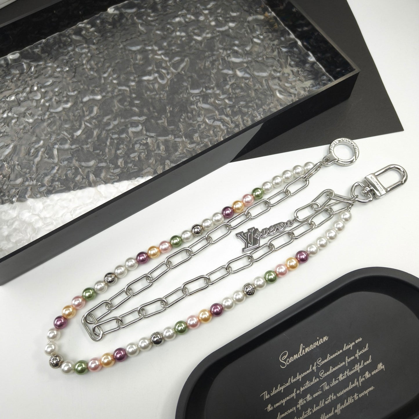 Louis Vuitton Pearls Belt Chain & Bag Charm