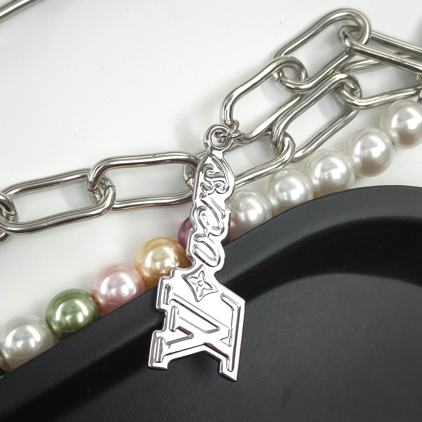 Louis Vuitton Pearls Belt Chain & Bag Charm